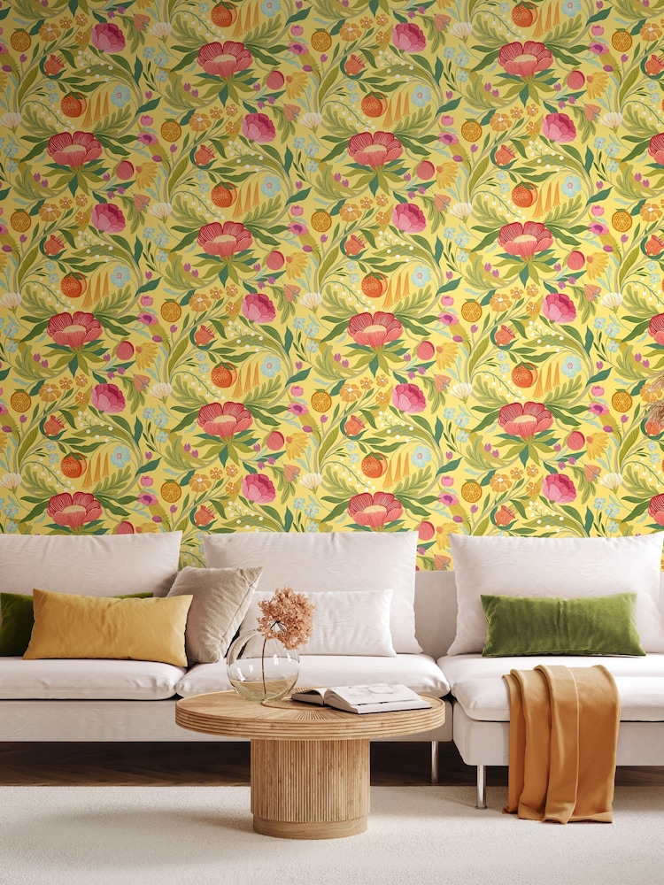 Ohpopsi Marigold Clementine Wallpaper - Image 1 of 2