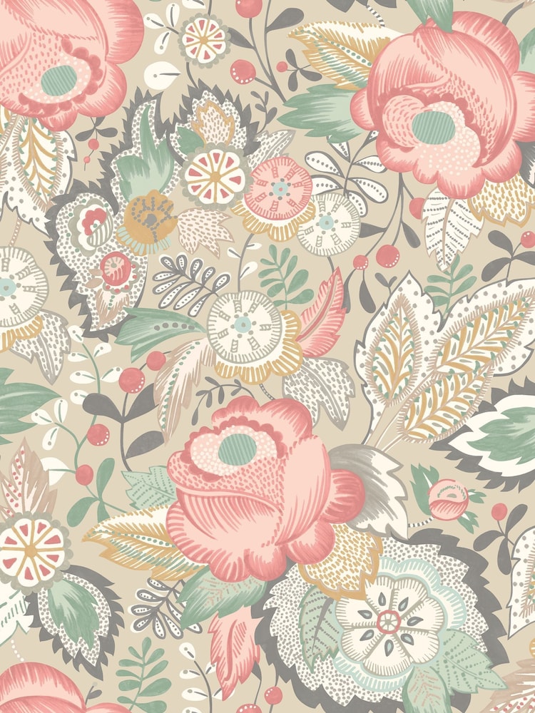Ohpopsi Soft Flamingo Emily Rose Wallpaper - Image 2 of 2