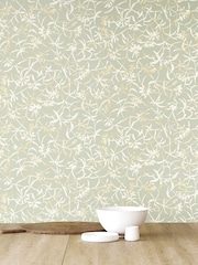 Ohpopsi Soft Sage Entwine Wallpaper - Image 2 of 2