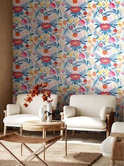 Ohpopsi Cornflower Clementine Wallpaper - Image 1 of 2