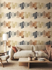 Ohpopsi Gingerbread Latte Offset Blocks Wallpaper - Image 1 of 2