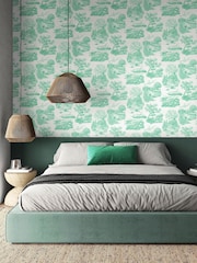 Ohpopsi Jade Eve Toile Wallpaper - Image 1 of 2