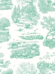 Ohpopsi Jade Eve Toile Wallpaper - Image 2 of 2