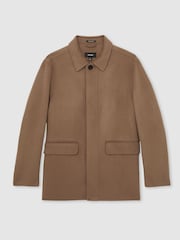 Reiss Brown Tamworth Wool Blend Double Face Button Jacket - Image 2 of 7
