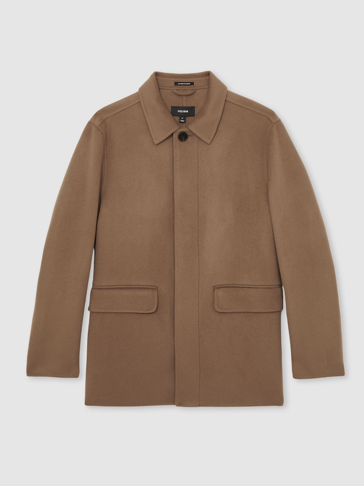 Reiss Brown Tamworth Wool Blend Double Face Button Jacket - Image 2 of 7