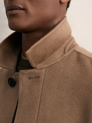 Reiss Brown Tamworth Wool Blend Double Face Button Jacket - Image 4 of 7