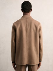 Reiss Brown Tamworth Wool Blend Double Face Button Jacket - Image 5 of 7