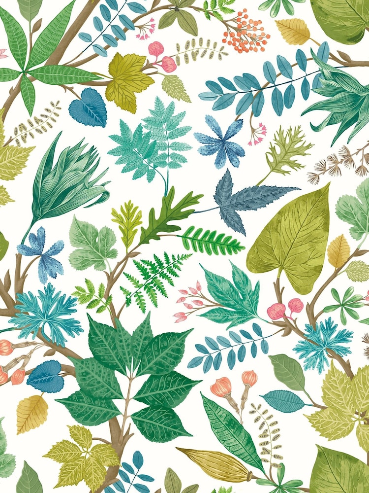 Ohpopsi Fresh Fern Lush Leaves Print Wallpaper - Image 2 of 2