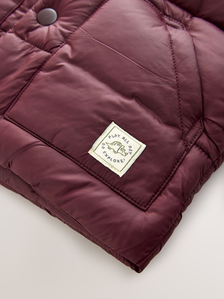 Burgundy Red Padded Gilet (3mths-10yrs) - Image 4 of 5