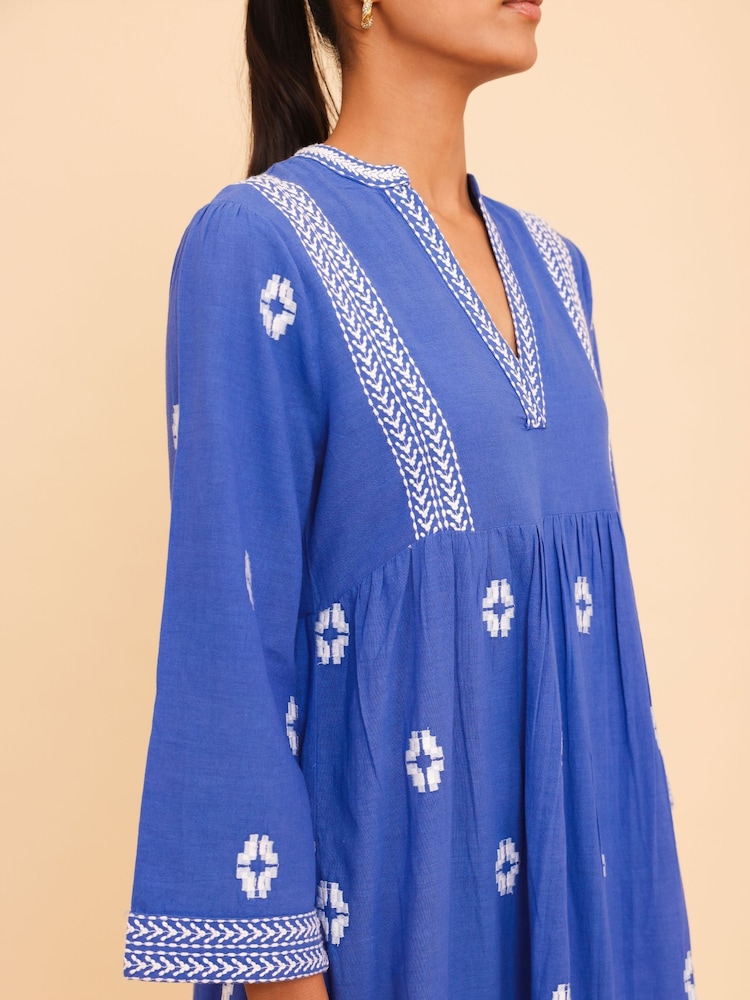Aspiga Blue Enola 100% Organic Cotton Dress - Image 5 of 5