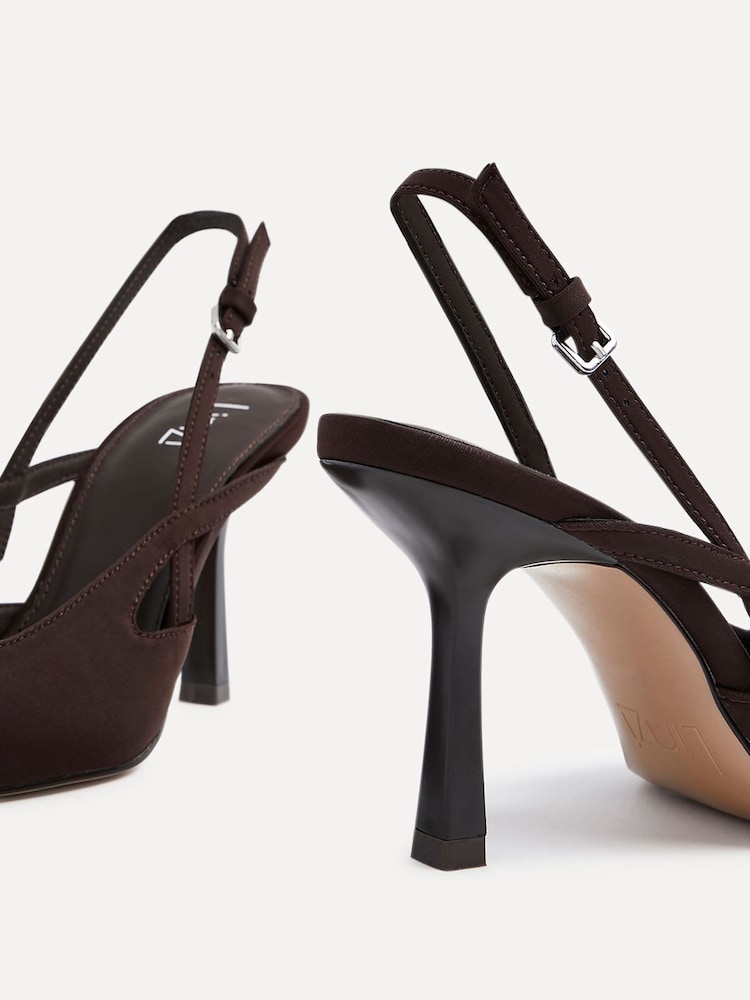 Linzi Brown Rhea Sling Back Court Heels - Image 6 of 6