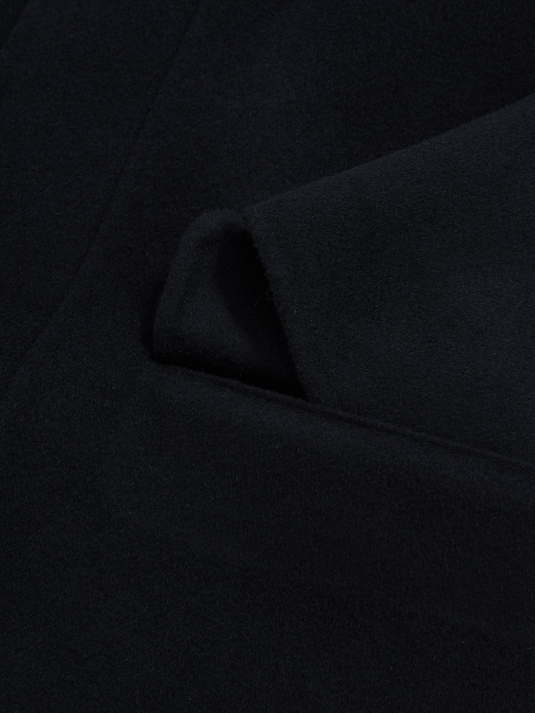 Reiss Navy Tamworth Wool Blend Double Face Button Jacket - Image 6 of 6