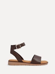 Linzi Brown Nora Two Part Flat Sandals - Image 2 of 5