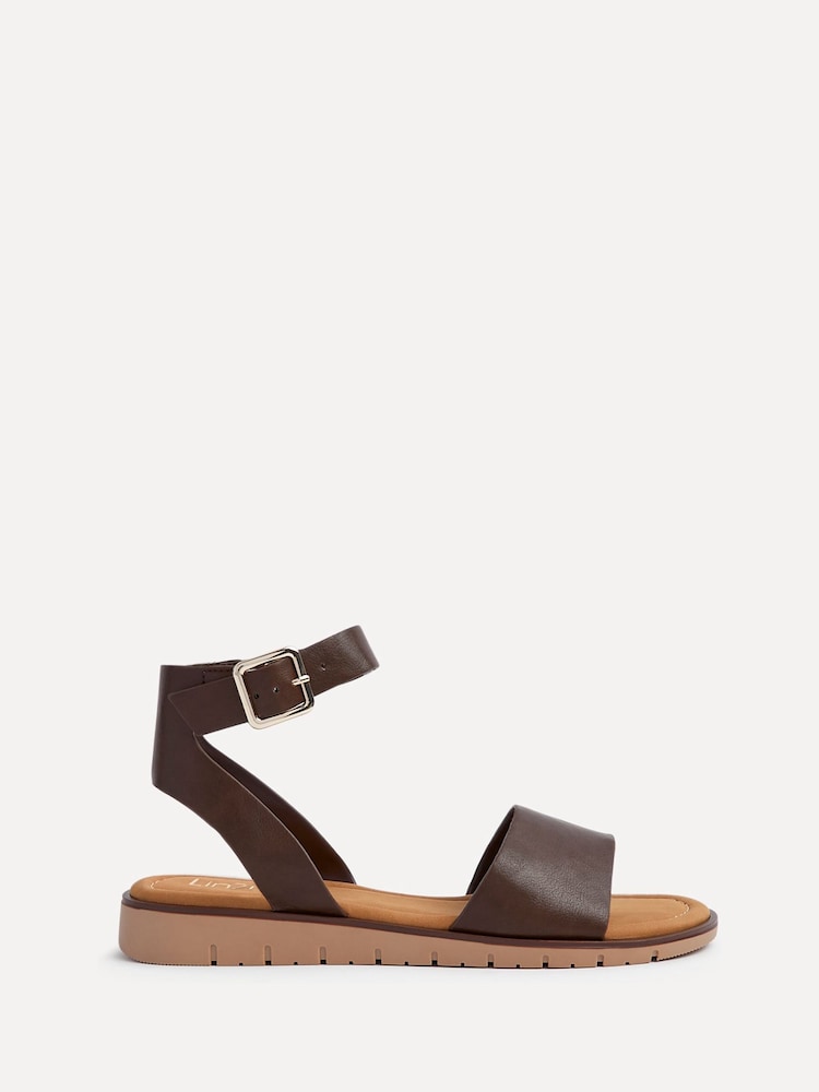 Linzi Brown Nora Two Part Flat Sandals - Image 2 of 5