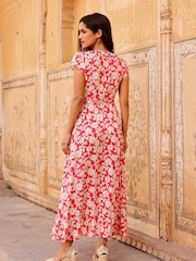 Rosa - Aspiga Demi EcoVero Wrap Dress - Imagen 2 de 5