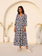 Aspiga Cream Emma EcoVero Midi Dress - Image 1 of 6