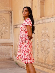 Aspiga Pink Chelsea EcoVero Wrap Dress - Image 5 of 5