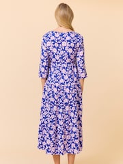 Aspiga Blue Emma EcoVero Midi Dress - Image 2 of 5