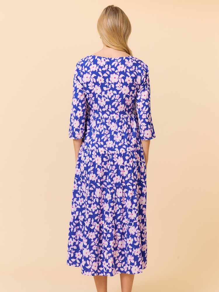 Aspiga Blue Emma EcoVero Midi Dress - Image 2 of 5 Aspiga Blue Emma EcoVero Midi Dress - Image 2 of 5