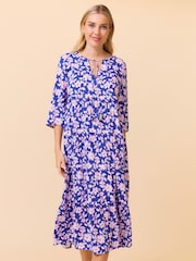 Aspiga Blue Emma EcoVero Midi Dress - Image 5 of 5