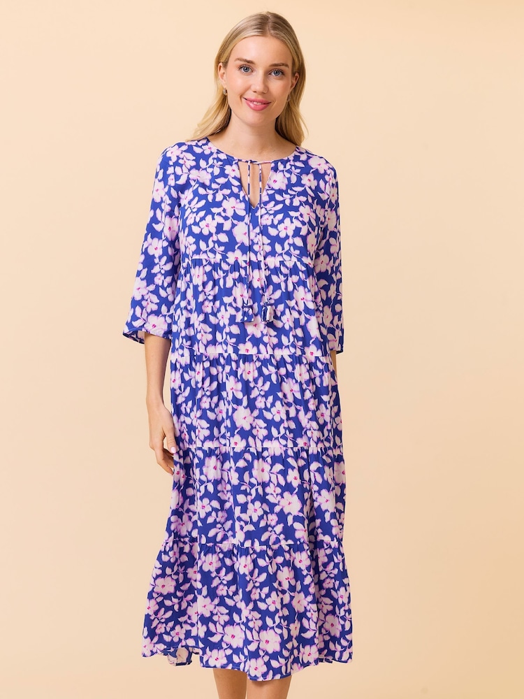 Aspiga Blue Emma EcoVero Midi Dress - Image 5 of 5 Aspiga Blue Emma EcoVero Midi Dress - Image 5 of 5