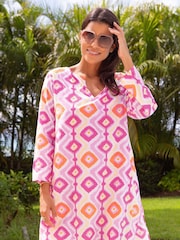 Aspiga Pink Guadalupe Short Tunic - Image 2 of 3