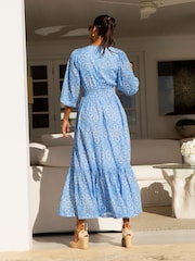 Aspiga Blue Annie Maxi 100% Cotton Dress - Image 2 of 5