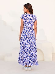 Aspiga Blue Demi EcoVero Wrap Dress - Image 2 of 5