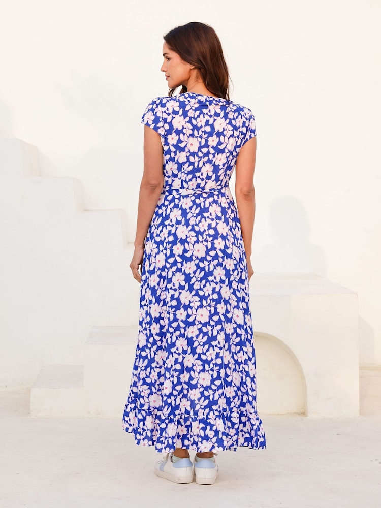 Aspiga Blue Demi EcoVero Wrap Dress - Image 2 of 5
