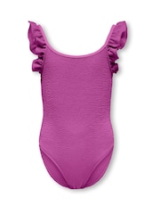 Crinkle Frill Sleeve Swimsuit - Image 1 of 3