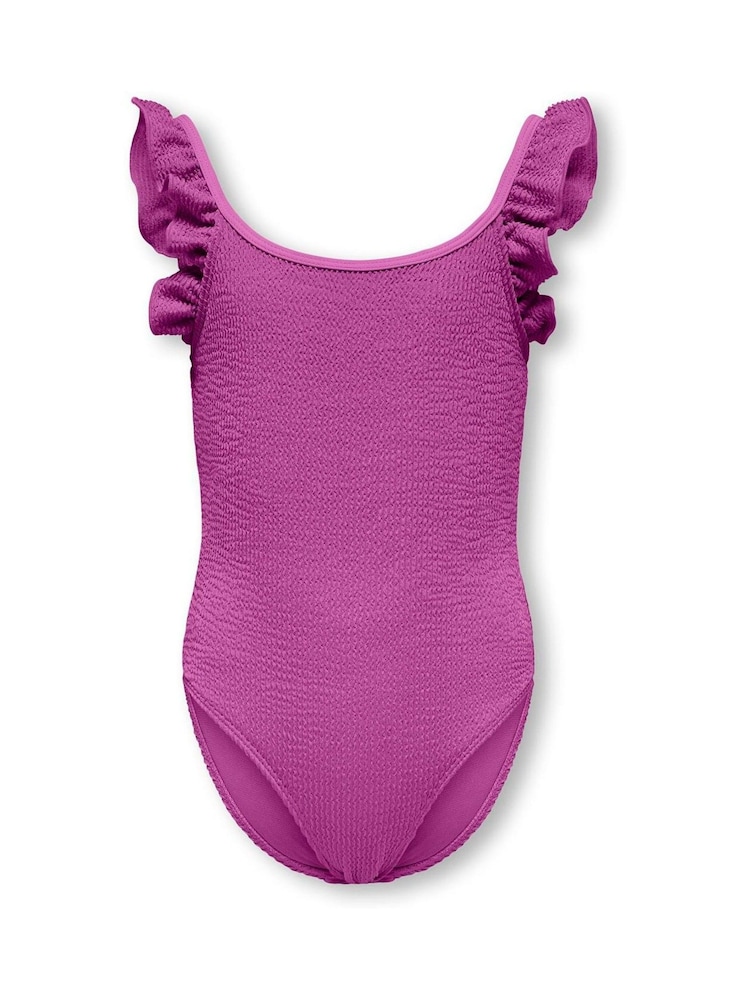 Crinkle Frill Sleeve Swimsuit - Image 1 of 3