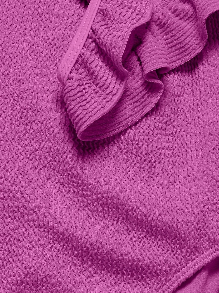 Crinkle Frill Sleeve Swimsuit - Image 3 of 3
