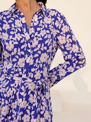 Aspiga Blossom Cobalt/Pink Eliza Shirt Dress - Image 5 of 5