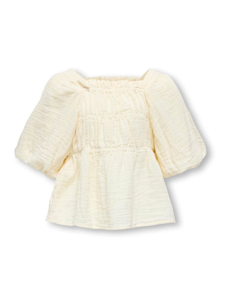 ONLY KIDS Pink Short Sleeve Puff Sleeve Blouse - Image 2 of 4