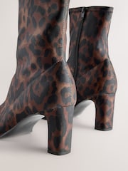 Leopard Print Standard/Wide Fit Forever Comfort® Round Toe Sock Boots - Image 5 of 5