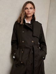 Reiss Azura Double Breasted Hooded Insert Trench Coat - Imagen 1 de 8