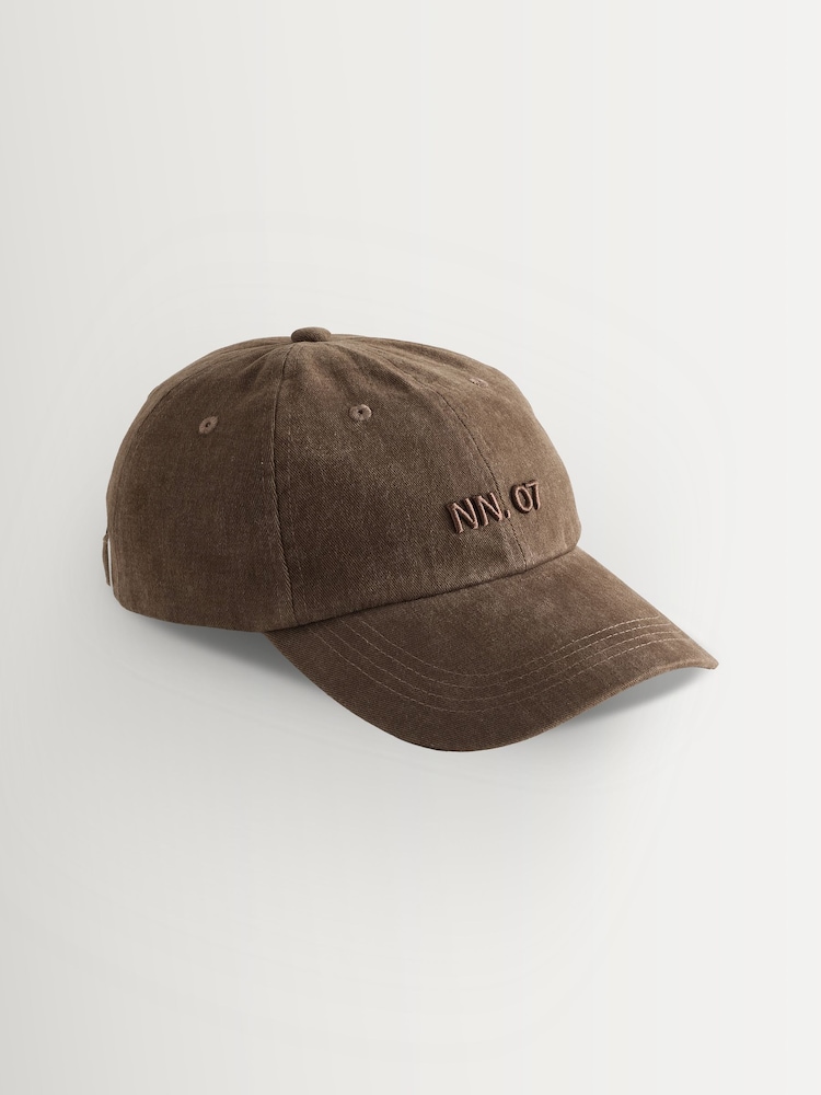 NN.07 Brown Cotton Logo Hat - Image 1 of 1 NN.07 Brown Cotton Logo Hat - Image 1 of 1