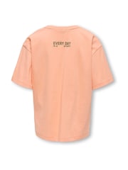ONLY KIDS Oversized Pink Graphic Print T-Shirt - Image 2 of 4