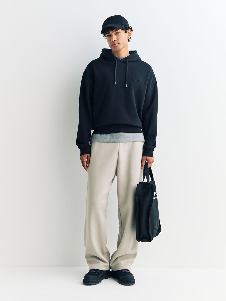 NN.07 Black David Logo Hoodie - Image 2 of 5