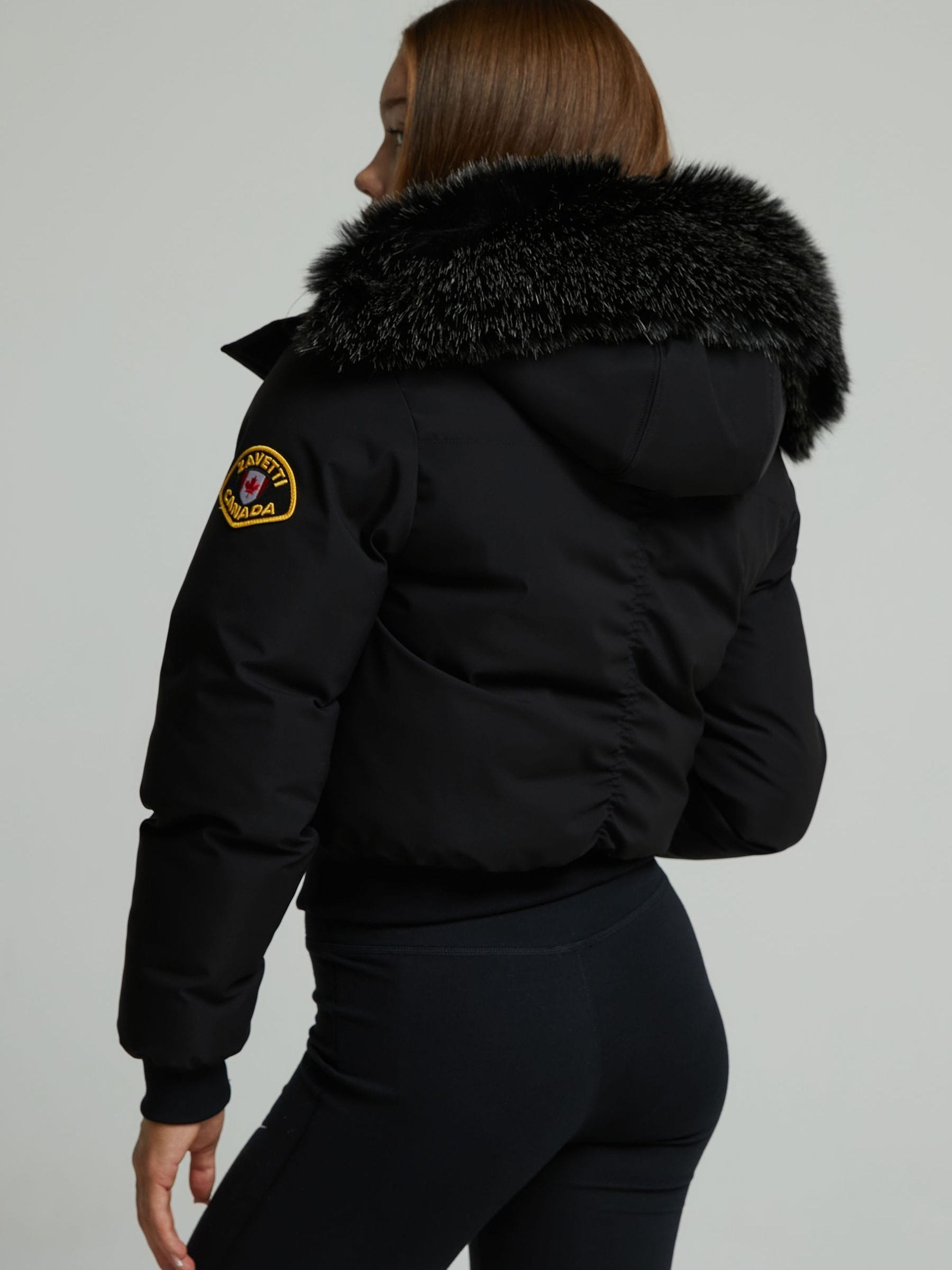 Buy Zavetti Canada Black Arabella Hooded Bomber Jacket from Next USA