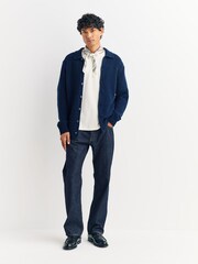 NN.07 Blue Lee Polo Cardigan - Image 1 of 5