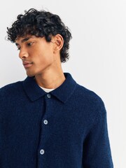 NN.07 Blue Lee Polo Cardigan - Image 4 of 5