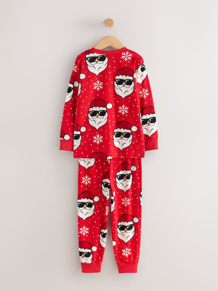 Red Santa Single Jogger Xmas Pyjamas (3-16yrs) - Image 2 of 4
