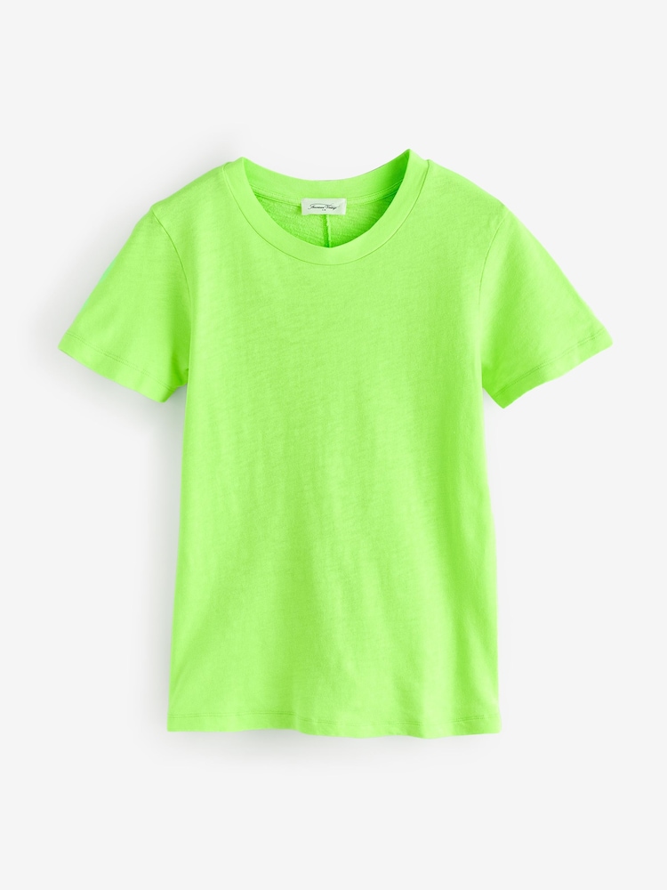 American Vintage Green Sonoma Short Sleeve Round Neck 100% Cotton T-Shirt - Image 1 of 1