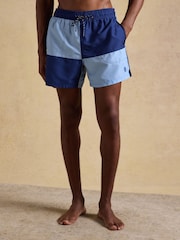 Joules Overton Blue & Navy Swimming Shorts - Image 1 of 9