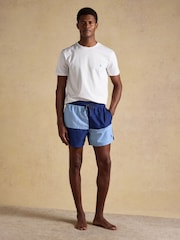 Joules Overton Blue & Navy Swimming Shorts - Image 6 of 9
