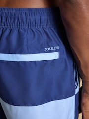 Joules Overton Blue & Navy Swimming Shorts - Image 8 of 9