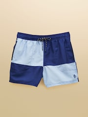 Joules Overton Blue & Navy Swimming Shorts - Image 9 of 9