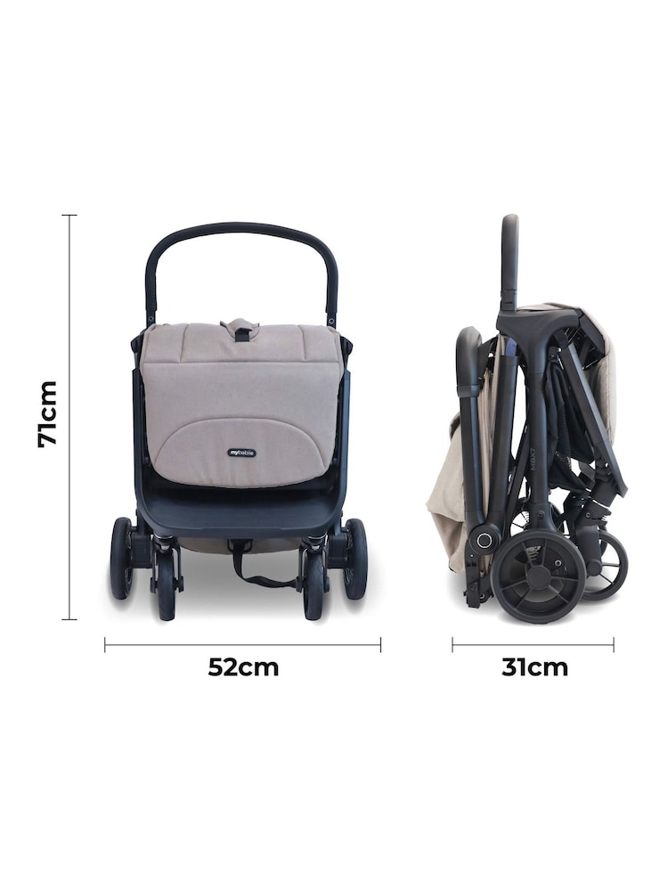 My Babiie Cream MBX7 Compact Stroller - Image 6 of 6
