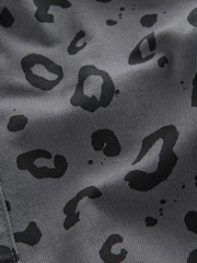 Charcoal Grey Leopard Print Pull On Wide Trousers (3mths-7yrs) - Image 4 of 4